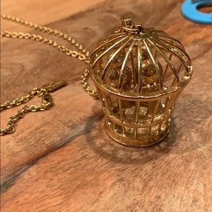 Kate Spade bird cage necklace